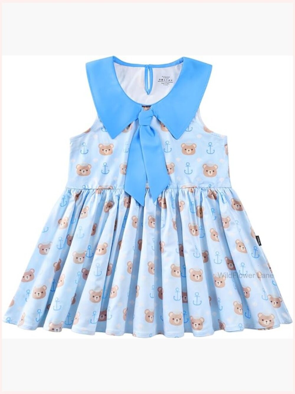 Kawaii Sleeveless Babydoll Peplum Top - Beary Cute Print